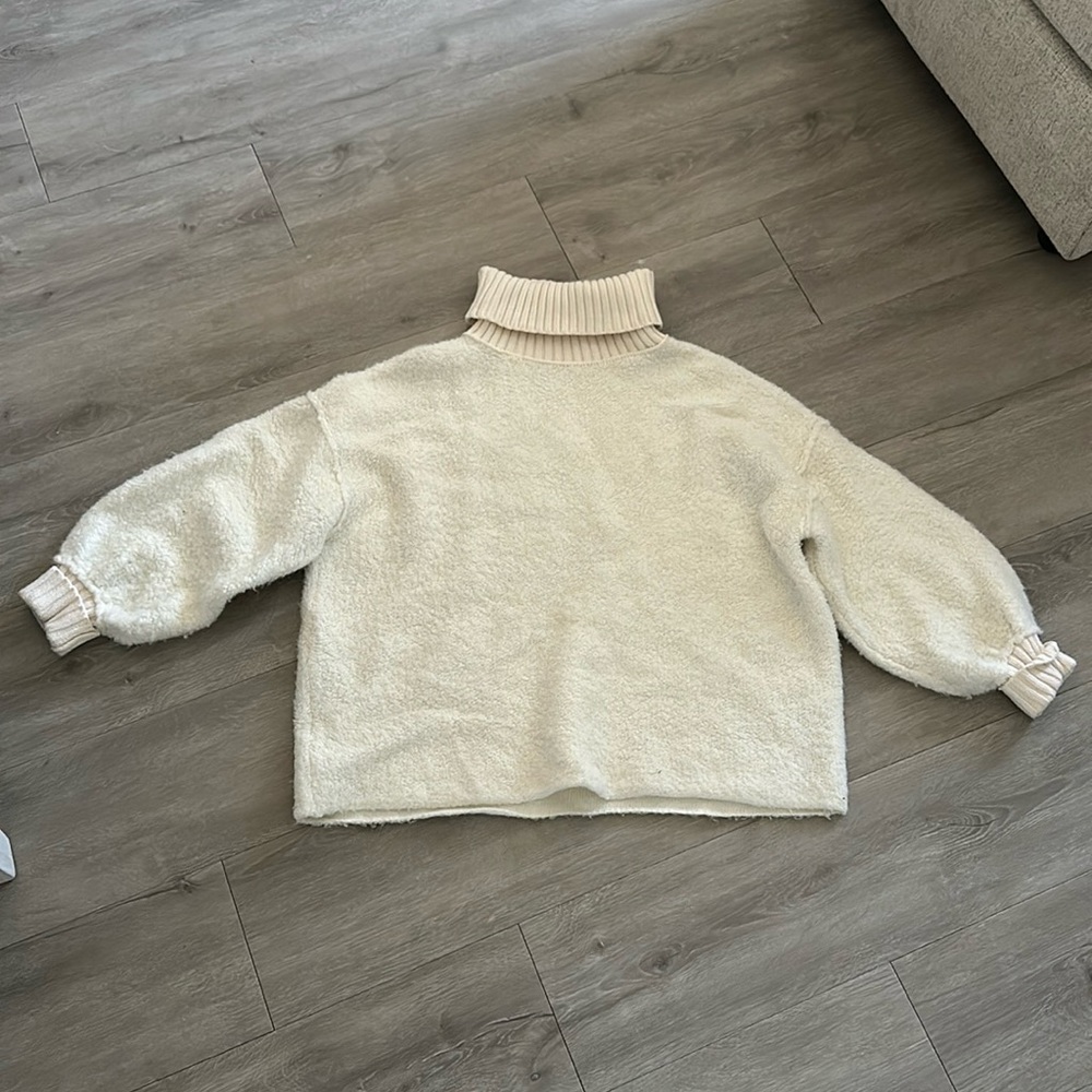 Free people fuzzy turtleneck tunic
